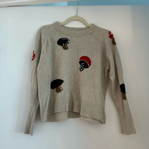 Madewell Mushroom Intarsia Pullover Sweater M - Picture 2 of 4